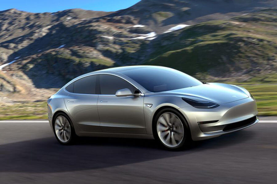 Tesla Model 3 Pressefoto